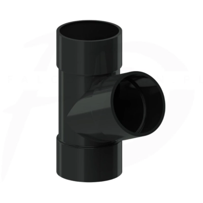 Trójnik PVC ⌀ 63 firmy KROP kolor czarny